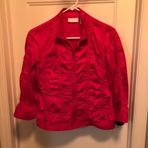 HOT pink Chico’s jacket - Size 0 (4)